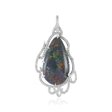 Andamooka-Matrix-Opal-Goldanhänger (AMAYANI)