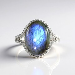 Anello in argento con Labradorite (de Melo)