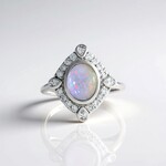 Anello in argento con Opale Australiano