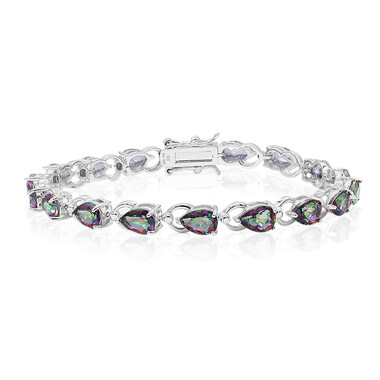 Mystik-Quarz-Silberarmband