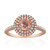 14K AAA Morganite Gold Ring (CIRARI)