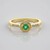 Anello in argento con Smeraldo Russo