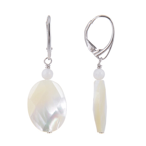 Pendientes en plata con Nácar