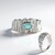 Anello in argento con Smeraldo Color Paraiba (SAELOCANA)