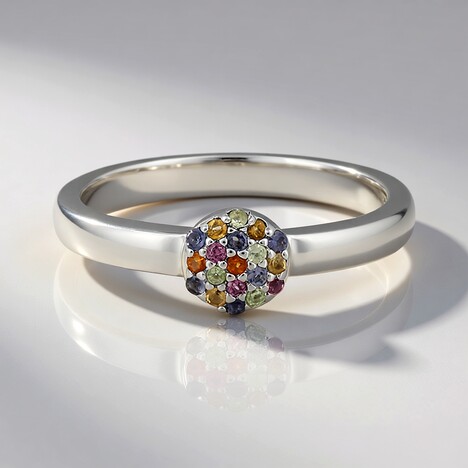 Anello in argento con Citrino