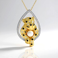 Collana in argento con Perla d'Acqua Dolce Bianca