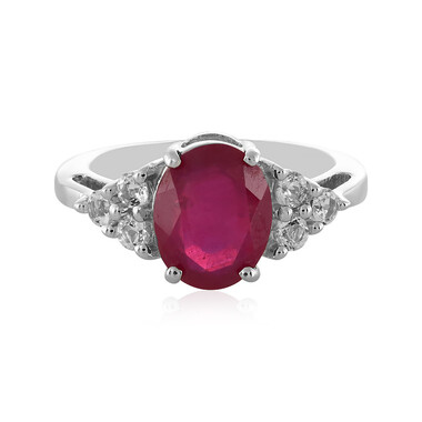 Anello in argento con Rubino del Madagascar