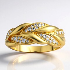 Anello in oro con Diamante I1 (H) (de Melo Gold)