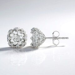 Orecchini in argento con Topazio Bianco (de Melo)