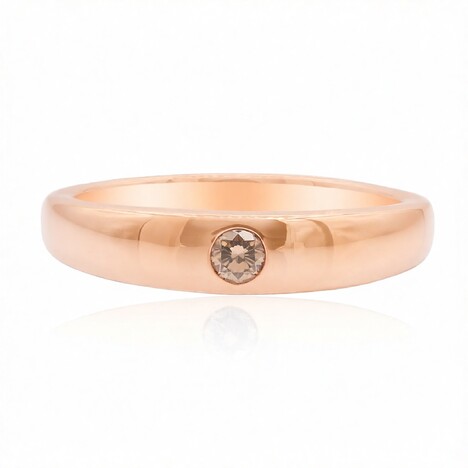 Gouden ring met een SI1 Argyle Cognac Diamant (Mark Tremonti)