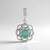 Ciondolo in argento con Grandidierite