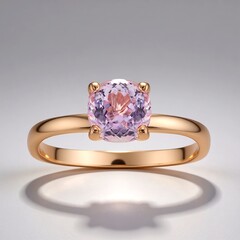 Anello in argento con Kunzite