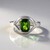 Anello in argento con Diopside Russo