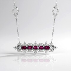 Collana in argento con Rodolite (Dallas Prince Designs)