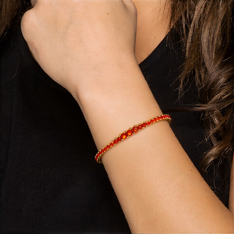 Bracelet en argent et Citrine Madère