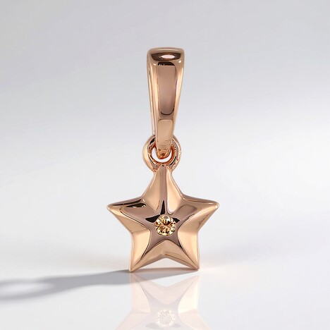 Ciondolo in oro con Diamante Rose de France SI1 di Argyle (Annette)
