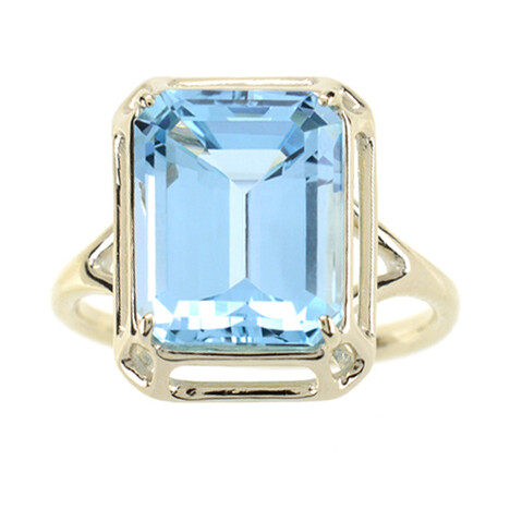 Bague en or et Topaze bleu ciel (dagen)