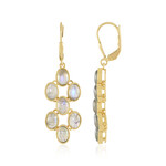 Pendientes en plata con Labradorita azul de Maniry (KM by Juwelo)