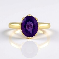 Anello in argento con Ametista