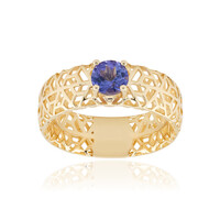 Gouden ring met een AAA tanzaniet (Ornaments by de Melo)