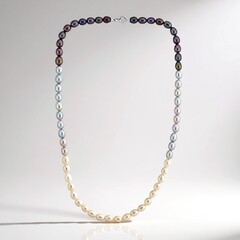 Collana in argento con Perla d'Acqua Dolce Bianca (TPC)
