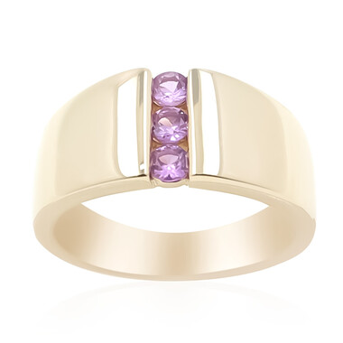 Purpurfarbener Ceylon-Saphir-Goldring