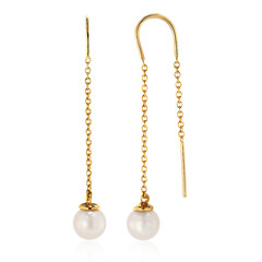 Boucles d'oreilles en argent et Perle de culture d'eau douce