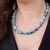 Larimar-Silberhalskette