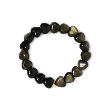 Armband met goud obsidiaanstenen