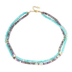 Mystic Sapphire Silver Necklace (Riya)