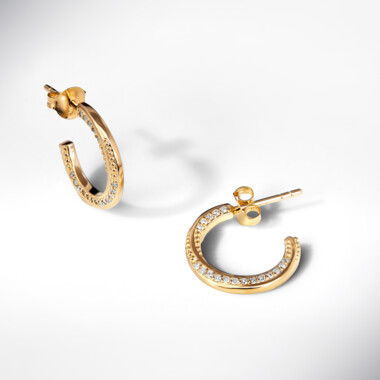 Boucles d'oreilles en argent et Diamant I3 (I)