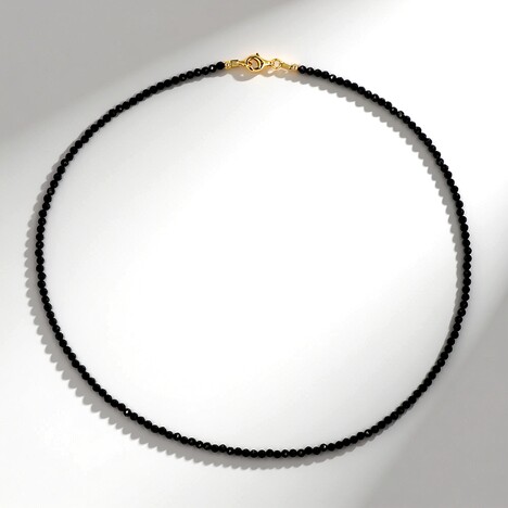 Collana in argento con Spinello Nero