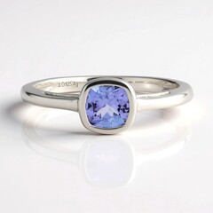 Anello in argento con Tanzanite