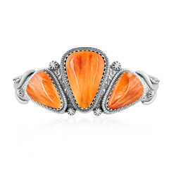 Zilveren armband met een Oranje stekelige oester (Desert Chic)