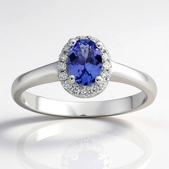 Anello in oro con Tanzanite AAA