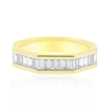 Gouden ring met zirkonen (de Melo)