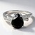 Anello in argento con Spinello Nero