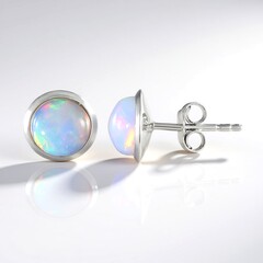 Orecchini in argento con Opale di Welo AAA (de Melo Essence)