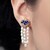 Boucles d'oreilles en argent et Tanzanite (Gems en Vogue)