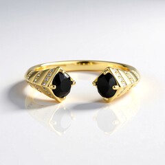 Anello in oro con Diamante Nero (de Melo Gold)