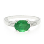 Bague en argent et Emeraude de Bahia