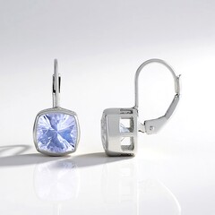 Orecchini in argento con Quarzo Blue Moon