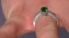 Anillo en plata con Esmeralda de Bahía