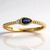Anello in oro con Zaffiro Ceylon Blu (CIRARI)