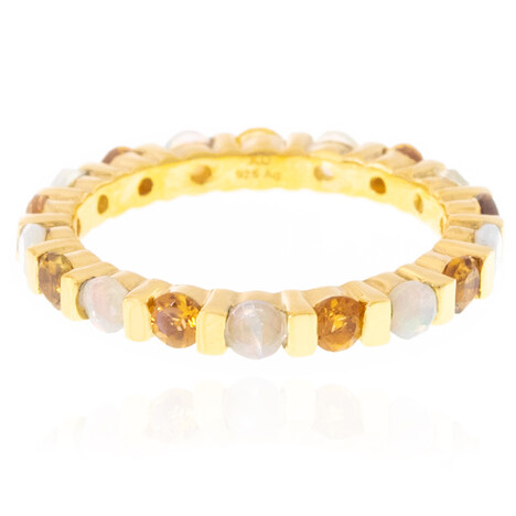 Anello in argento con Opale di Welo