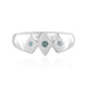 Bague en argent et Diamant bleu I2