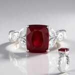 Anello in argento con Rubino del Madagascar (de Melo Essence)