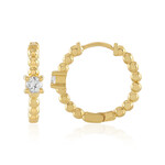 Weißer Saphir-Silberohrringe (Adela Silber)