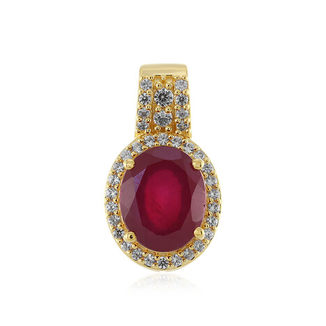 Ciondolo in argento con Rubino del Madagascar