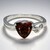 Anello in argento con Ossidiana Mogano